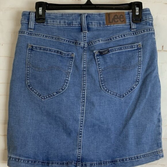 Lee Womens Regular Fit Denim Skort Mid Rise - Picture 3 of 3
